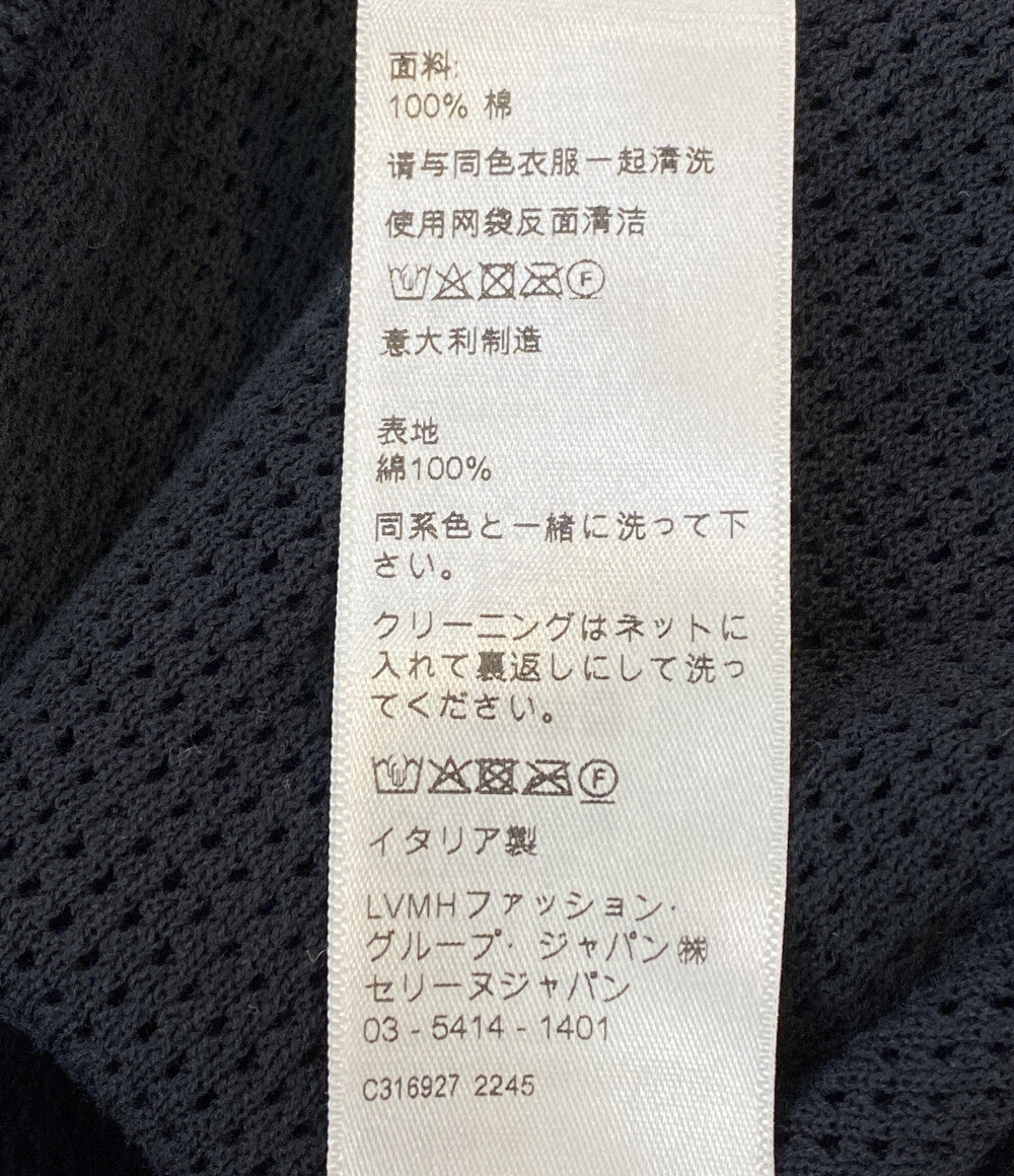 CELINE 半袖Tシャツ カットソー 2X26F818I 16 メッシュ スパンコール メンズ SIZE L セリーヌ