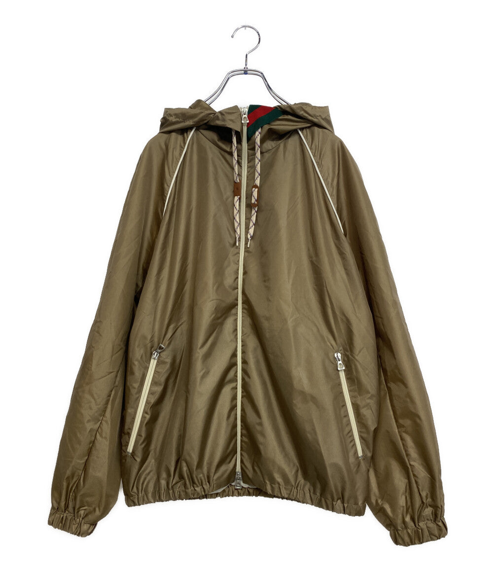 美品 GUCCI ナイロンジップアップ ジャケット 692937 Z8A1Q メンズ SIZE 44 グッチ