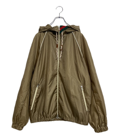 美品 GUCCI ナイロンジップアップ ジャケット 692937 Z8A1Q メンズ SIZE 44 グッチ
