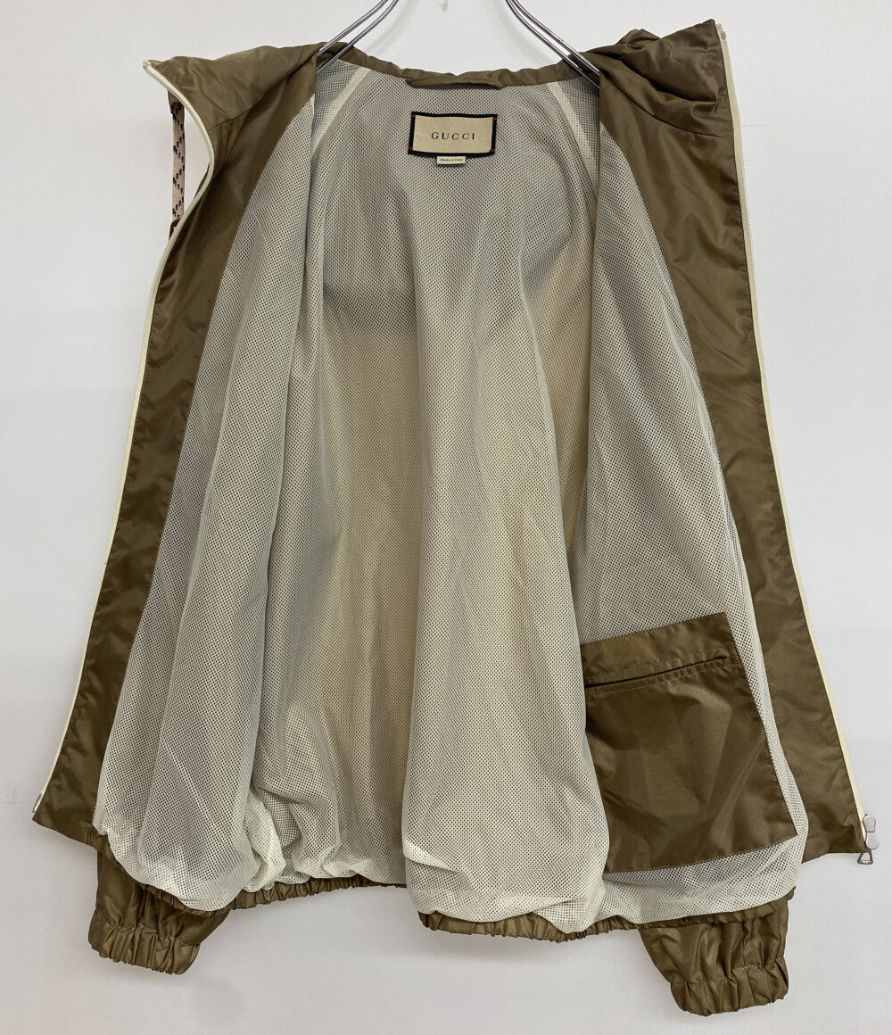 美品 GUCCI ナイロンジップアップ ジャケット 692937 Z8A1Q メンズ SIZE 44 グッチ