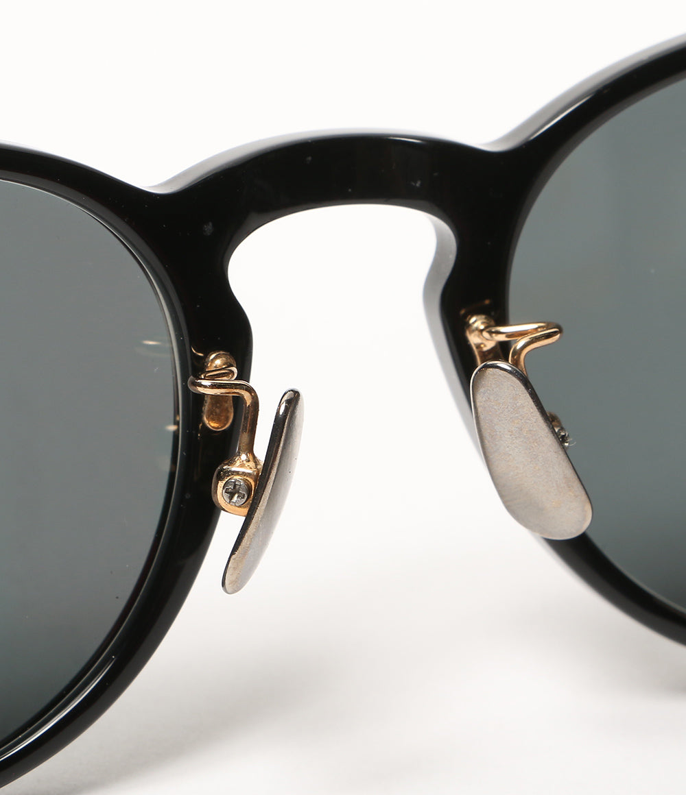 美品 NOCHINO OPTICAL ノチノオプティカル サングラス TSUKIYOMI ブラック ゴールド装飾 レディース