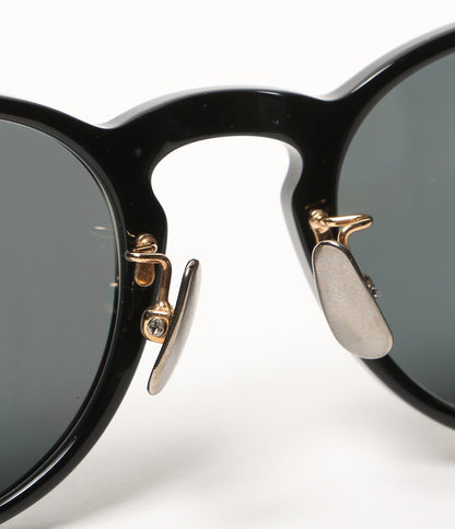 美品 NOCHINO OPTICAL ノチノオプティカル サングラス TSUKIYOMI ブラック ゴールド装飾 レディース