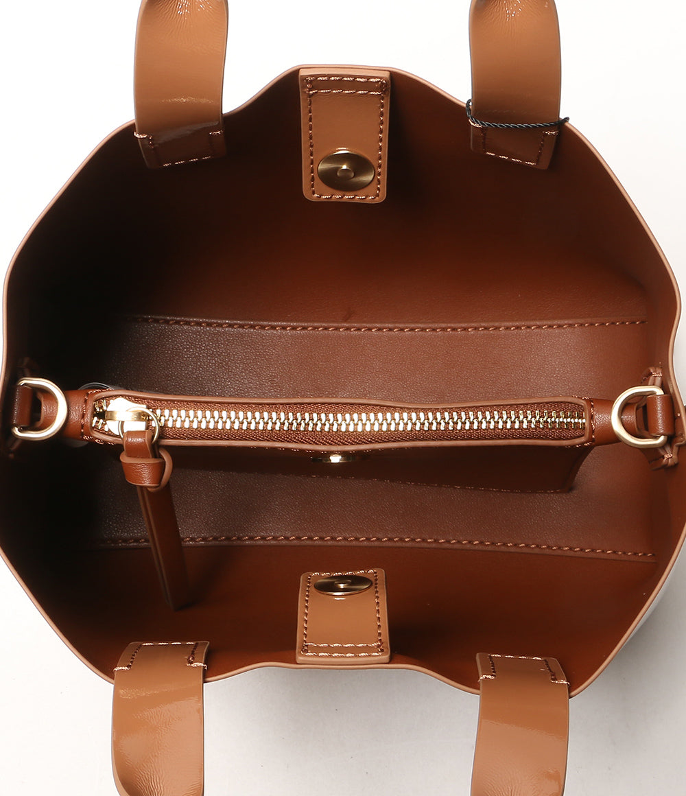 美品 ADOLFO DOMINGUEZ ショルダーバッグ ブラウン 2way レディース