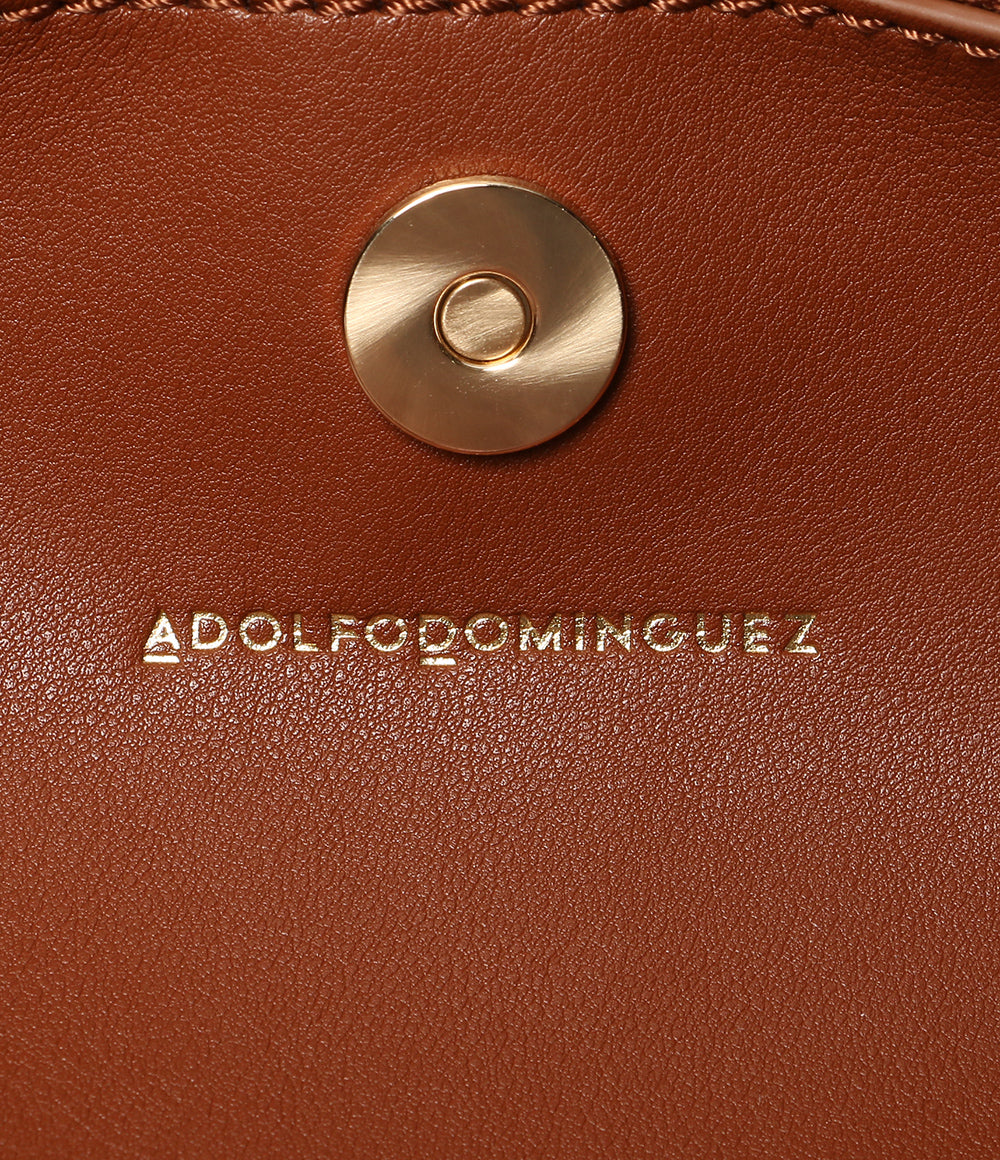 美品 ADOLFO DOMINGUEZ ショルダーバッグ ブラウン 2way レディース アドルフォドミンゲス