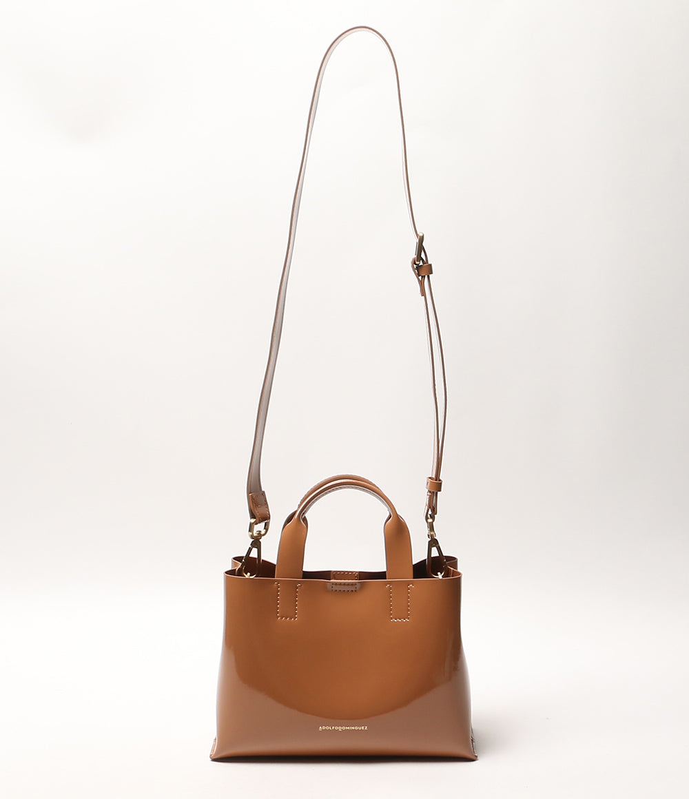 美品 ADOLFO DOMINGUEZ ショルダーバッグ ブラウン 2way レディース