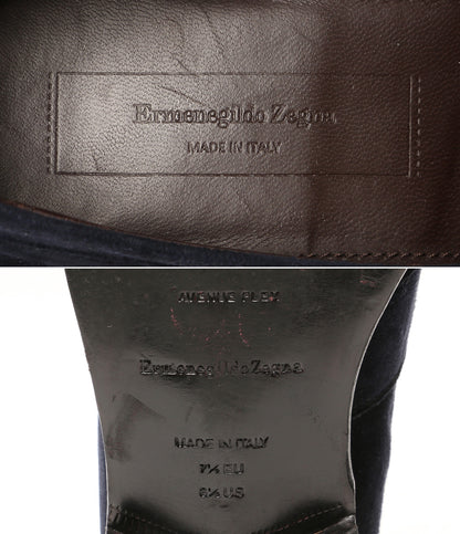 ERMENEGILDO ZEGNA ネイビーコインローファー メンズ SIZE EU7.5 エルメネジルド ゼニア