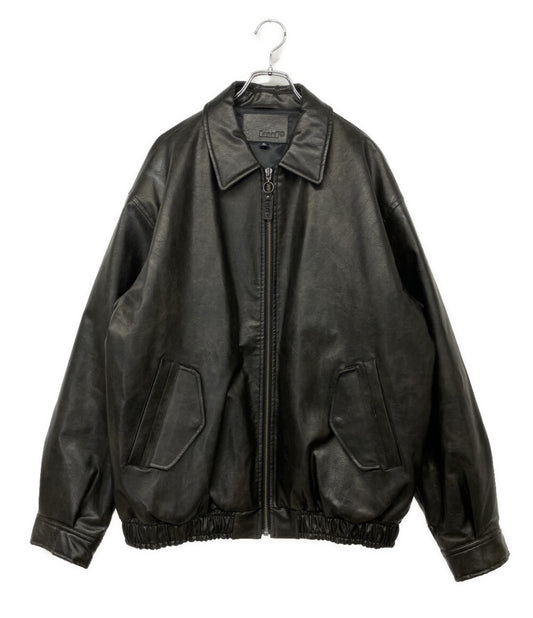 HUF ジャケット エコレザー ダークブラウン メンズ SIZE XL ハフ