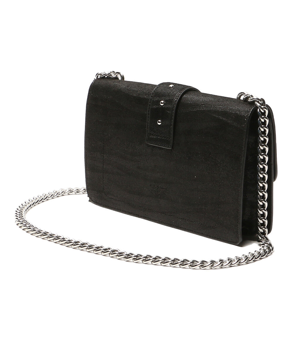 美品 PINKO ショルダーバッグ LOVE BAG ブラック スター レディース ピンコ