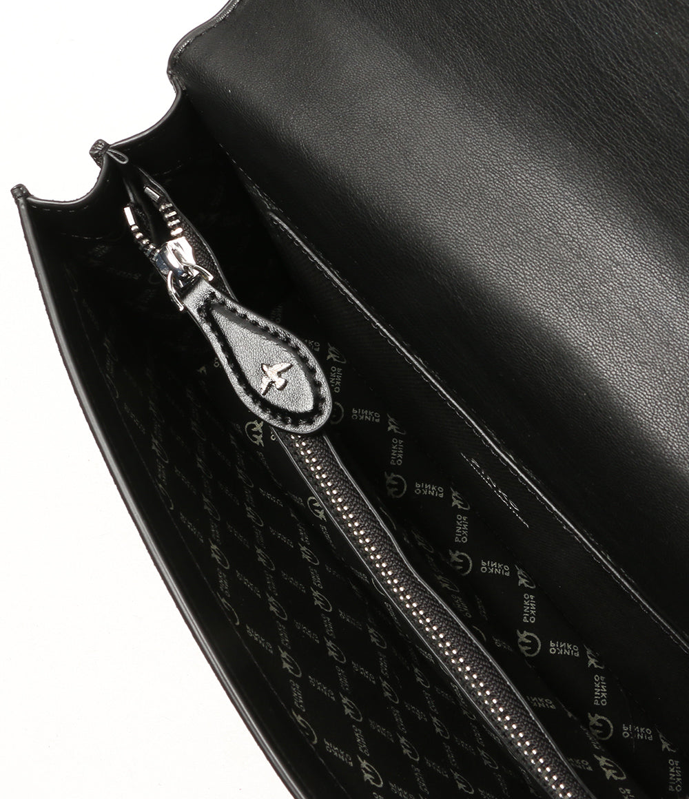 美品 PINKO ショルダーバッグ LOVE BAG ブラック スター レディース ピンコ