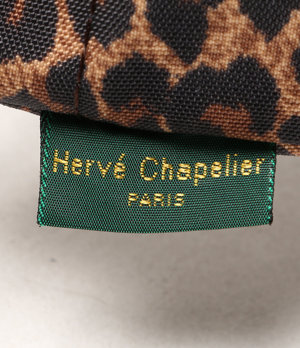 Herve Chapelier ミニショルダーバッグ レオパード レディース エルベシャプリエ