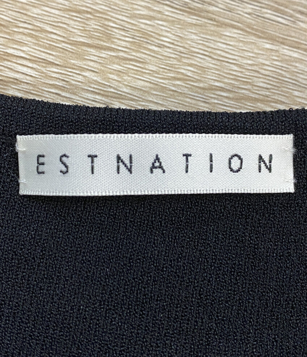 ESTNATION 41-109-12-040339 スカラクルーネックニット レディース SIZE F エストネーション