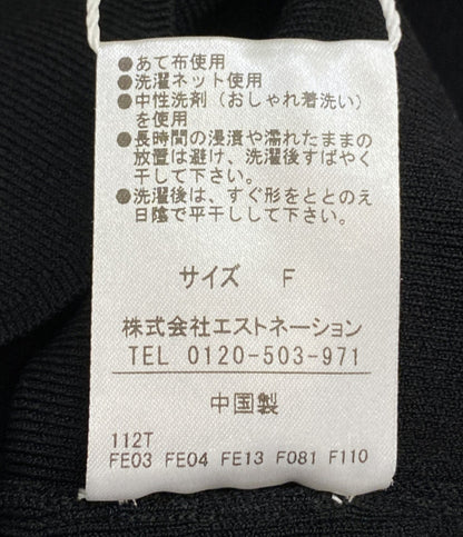 ESTNATION 41-109-12-040339 スカラクルーネックニット レディース SIZE F エストネーション