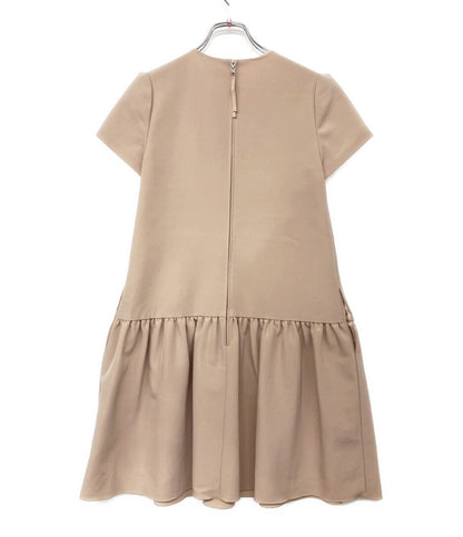 FOXEY NEWYORK 半袖ワンピース ベージュ レディース SIZE 38 フォクシーニューヨーク
