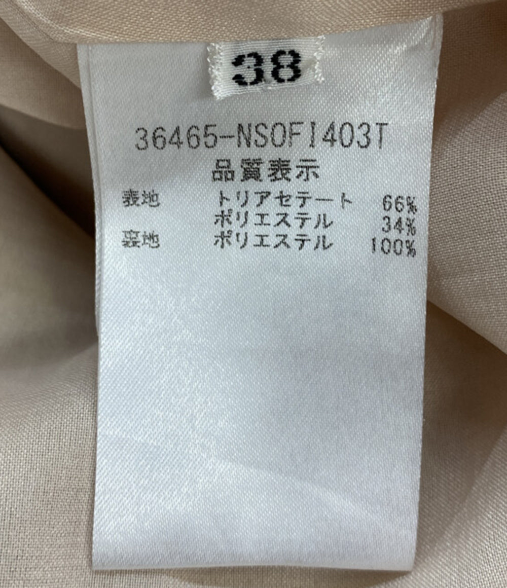 FOXEY NEWYORK 半袖ワンピース ベージュ レディース SIZE 38 フォクシーニューヨーク