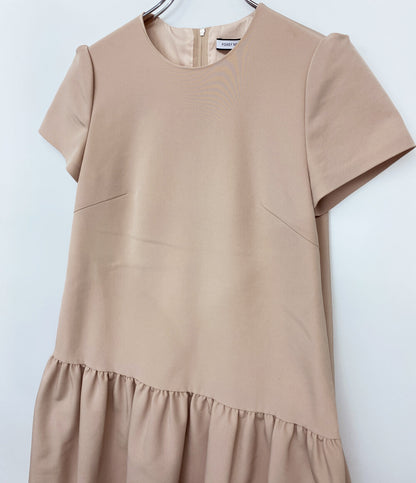 FOXEY NEWYORK 半袖ワンピース ベージュ レディース SIZE 38 フォクシーニューヨーク