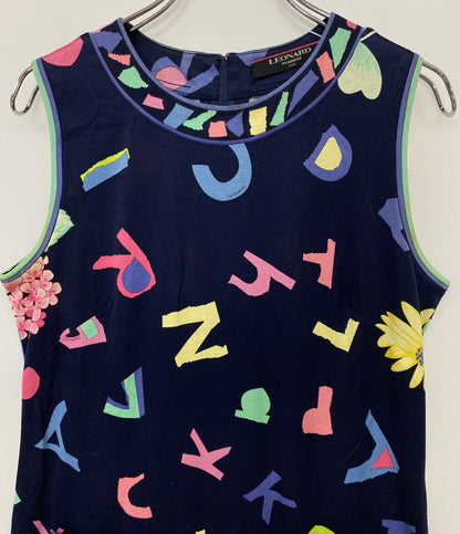 LEONARD ノースリーブワンピース 0350106 レディース SIZE M レオナール