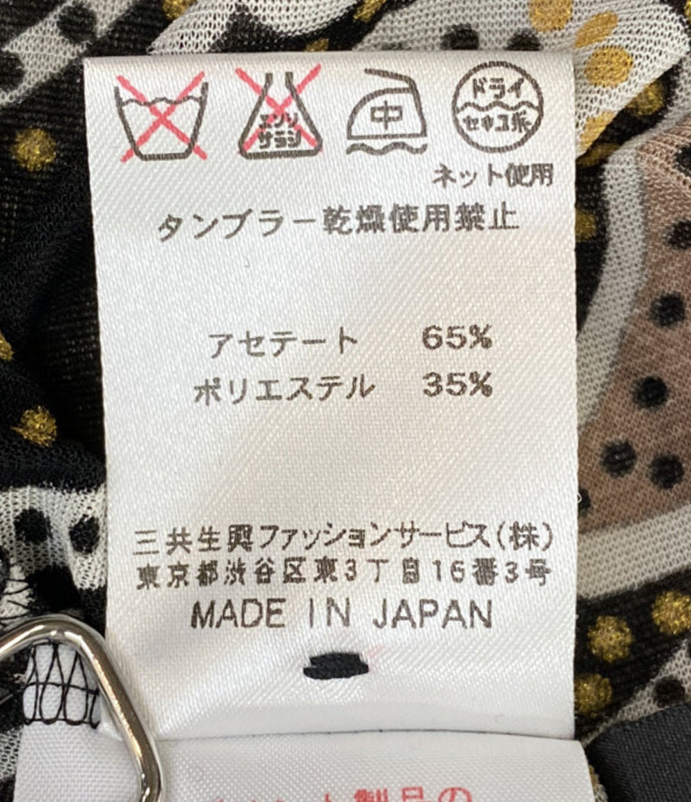 LEONARD 半袖ブラウス 総柄 レディース SIZE 38 レオナール