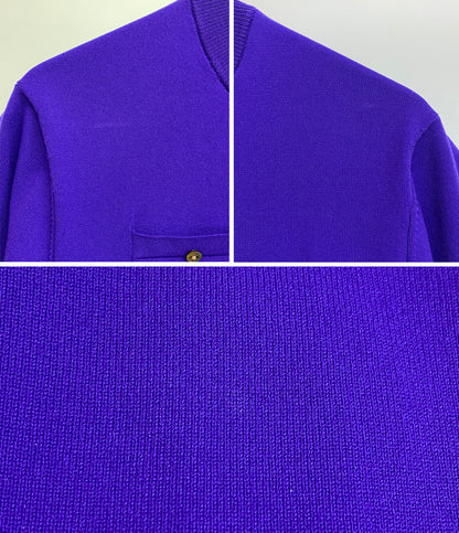 CABaN 39-02-31-0200 ポケットカーディガン パープル レディース SIZE S キャバン