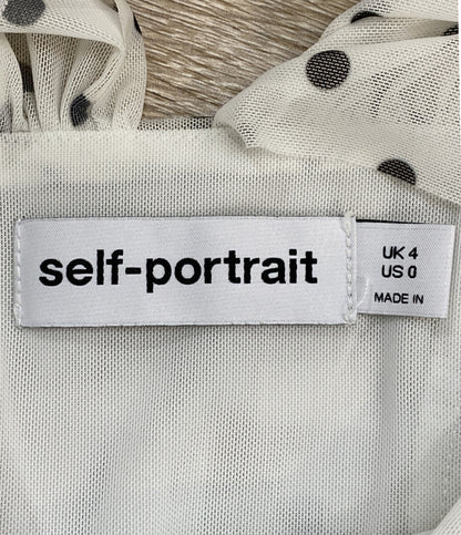 self-portrait ドレス PF23-014M-W レディース SIZE UK4 セルフ ポートレイト