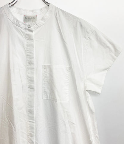 forte_forte フォルテ フォルテ 半袖シャツワンピース ホワイト レディース SIZE 1