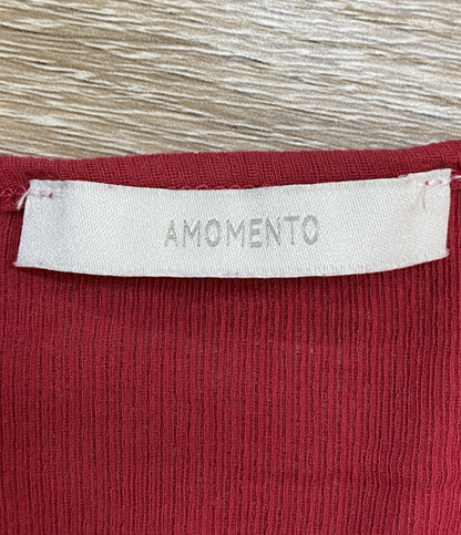 AMOMENTO 長袖Ｔシャツ 26SS レッド AM26SS03TSRD0 レディース SIZE - アモーメント