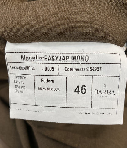 BARBA テーラードジャケット EASY-JAP ブラウン メンズ SIZE 46 バルバ