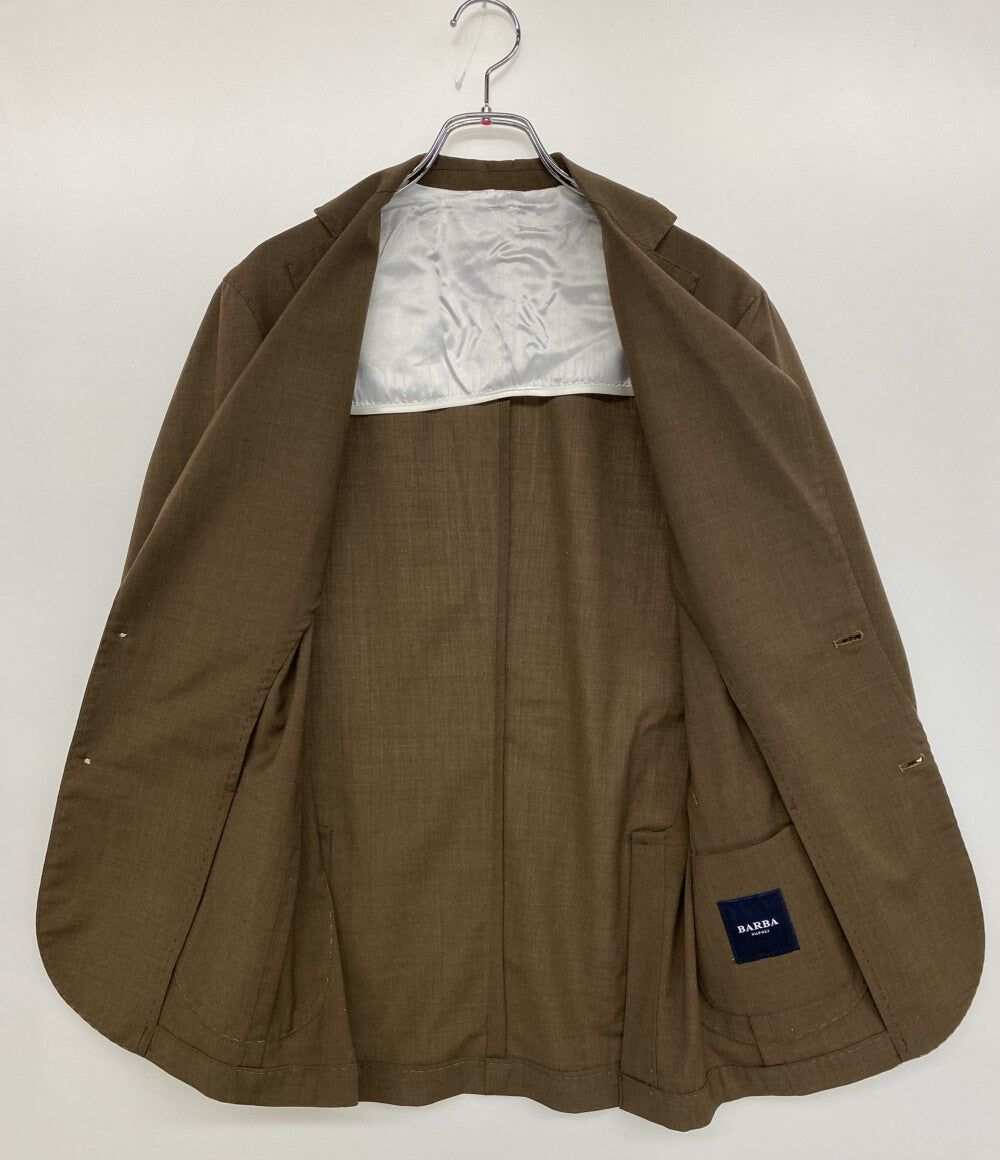 BARBA テーラードジャケット EASY-JAP ブラウン メンズ SIZE 46 バルバ