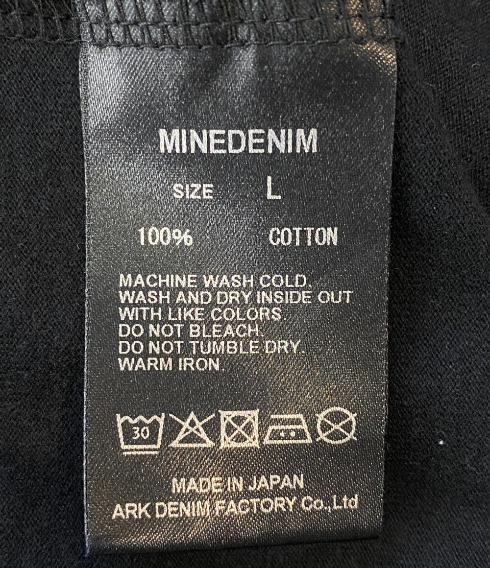 MINEDENIM 半袖Ｔシャツ 2308-6002-99-L2 the yellow rose ブラック メンズ SIZE L マインデニム