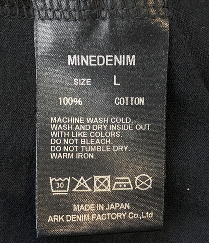 MINEDENIM 半袖Ｔシャツ 2308-6002-99-L2 the yellow rose ブラック メンズ SIZE L マインデニム