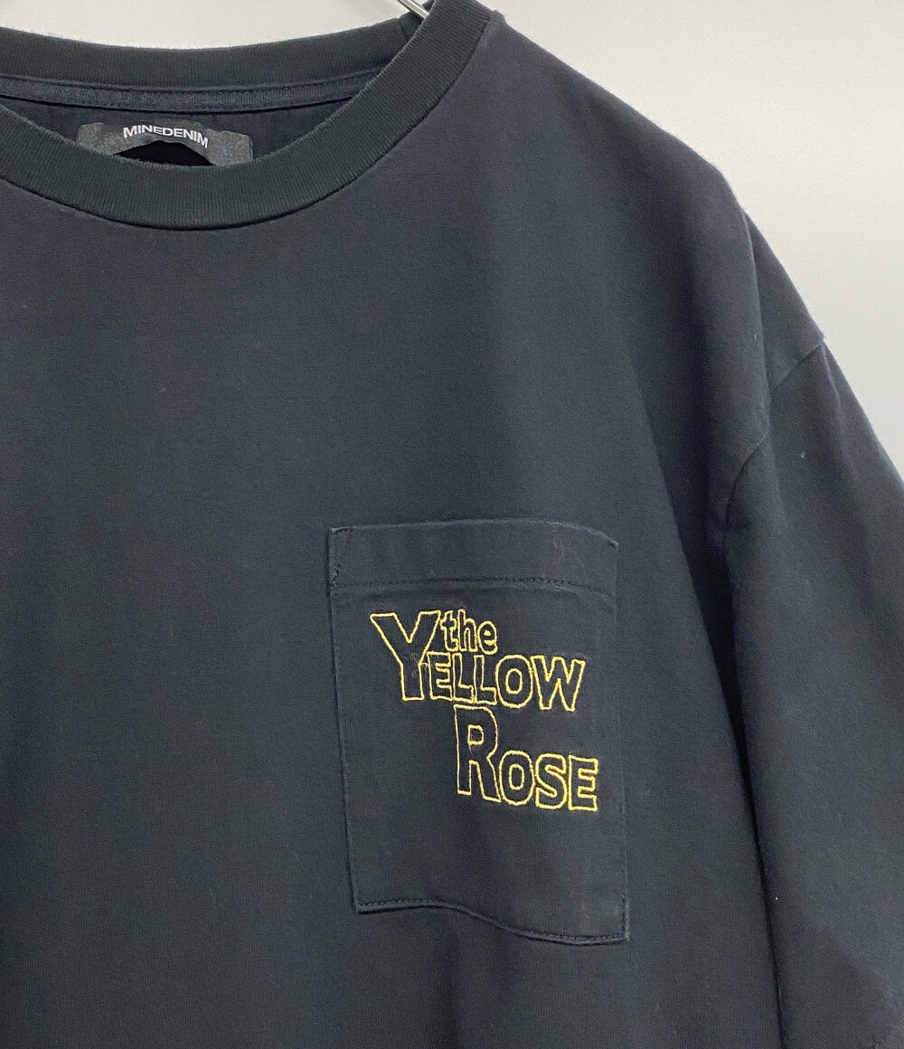 MINEDENIM 半袖Ｔシャツ 2308-6002-99-L2 the yellow rose ブラック メンズ SIZE L マインデニム