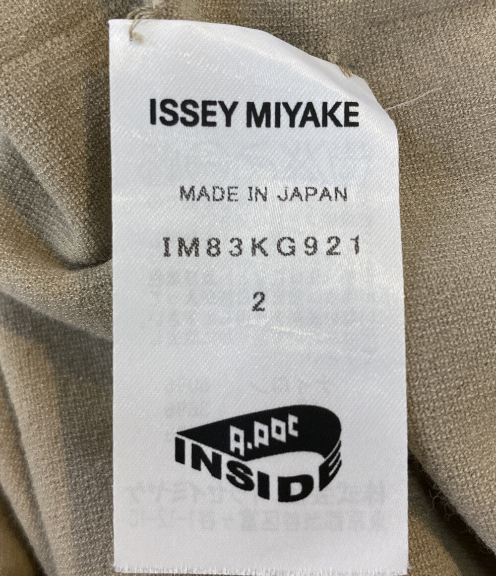 ISSEY MIYAKE A-POC ワンピース IM83KG921 ベージュ系 オフショルダー レディース SIZE 2 イッセイミヤケ エイポック インサイド