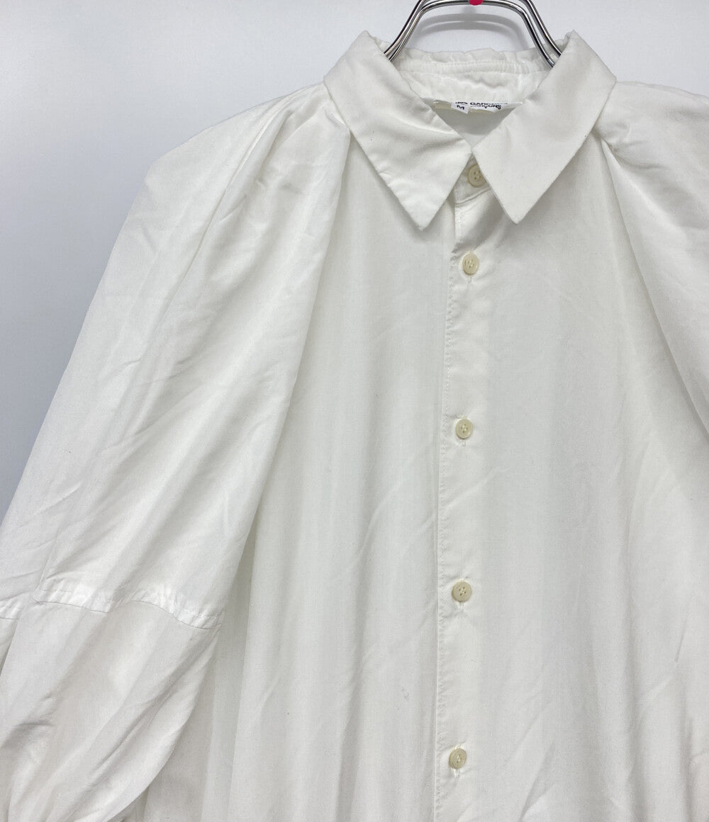 COMME des GARCONS パフスリーブワンピース ホワイト 22SS RI-B018 レディース SIZE M コムデギャルソン