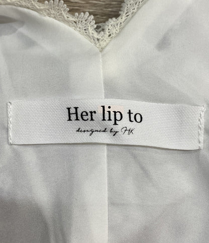 Her lip to ノースリーブワンピース Lace Trimmed Floral Dress レディース SIZE M ハーリップトゥ
