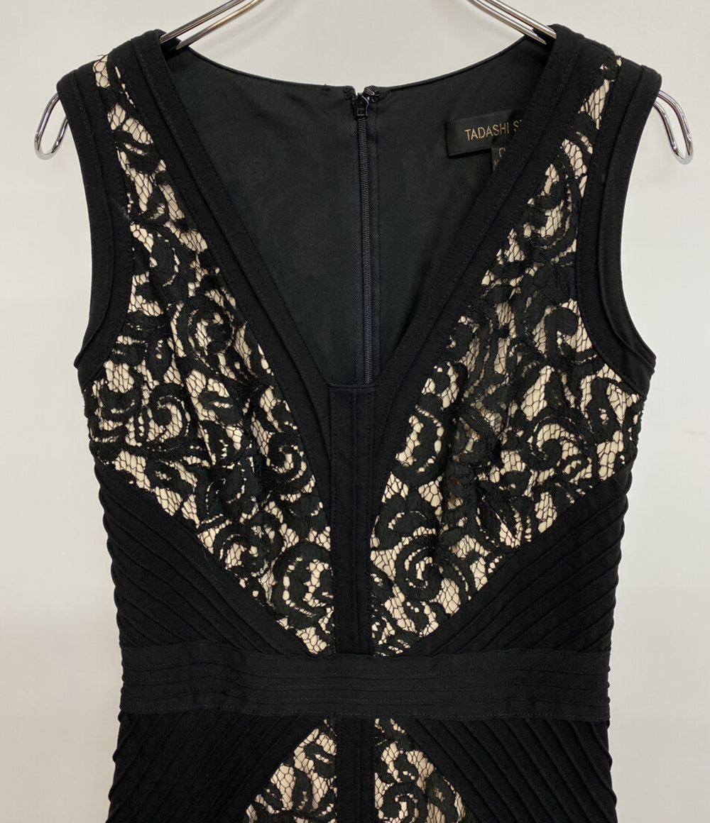TADASHI SHOJI Vネック レースノースリーブワンピース レディース SIZE - タダシショージ