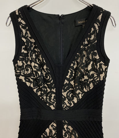 TADASHI SHOJI Vネック レースノースリーブワンピース レディース SIZE - タダシショージ