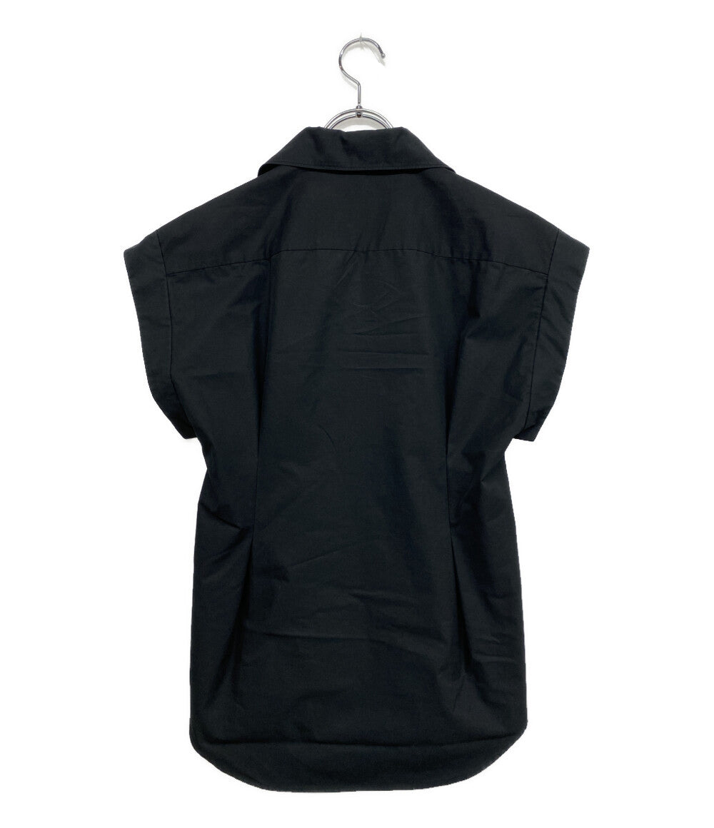 LOEFF 半袖シャツ スーピマ コットン ブロード ウエストポイント クラシカル シャツ 8816-299-0014 レディース SIZE 1 ロエフ