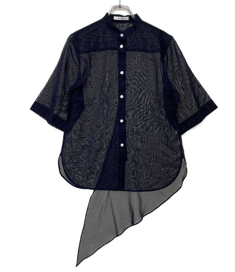 CINOH 半袖シャツ 24SST500 別注 SHEER HALF SLEEVE SHIRT レディース SIZE F チノ