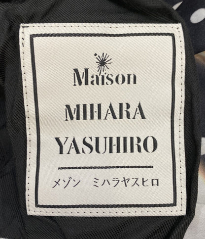 Maison MIHARA YASUHIRO フレンチスリーブワンピース 総柄 ショルダーリボン B04DR342 レディース SIZE F メゾン ミハラヤスヒロ