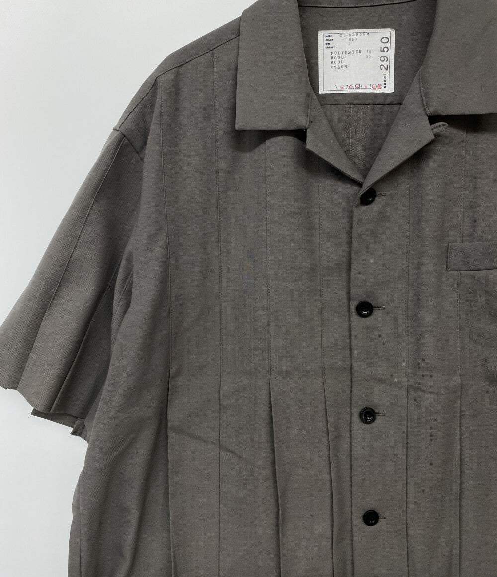 sacai 半袖シャツ Suiting Shirt 23SS 23-02950M レディース SIZE 2 サカイ
