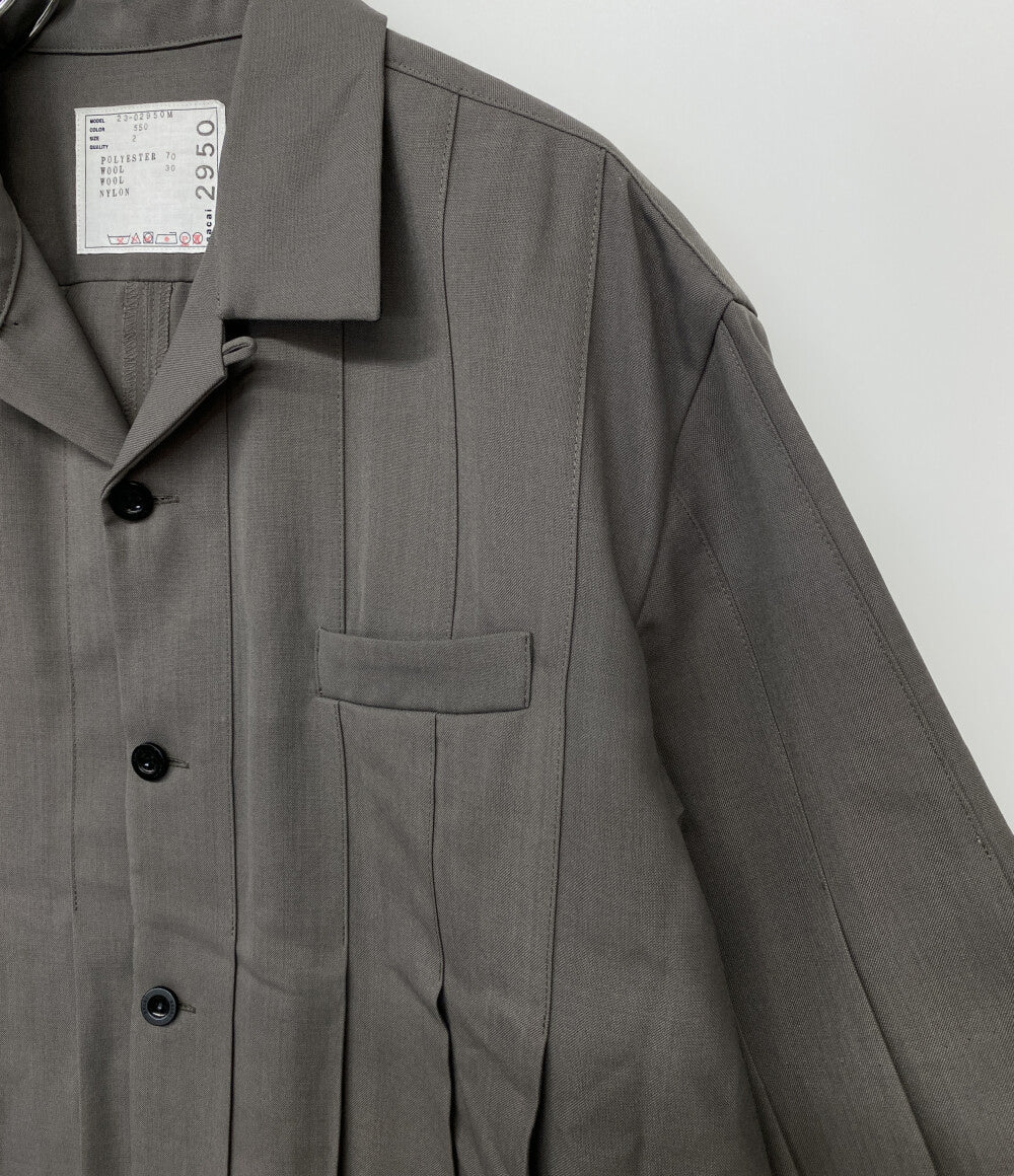sacai 半袖シャツ Suiting Shirt 23SS 23-02950M レディース SIZE 2 サカイ