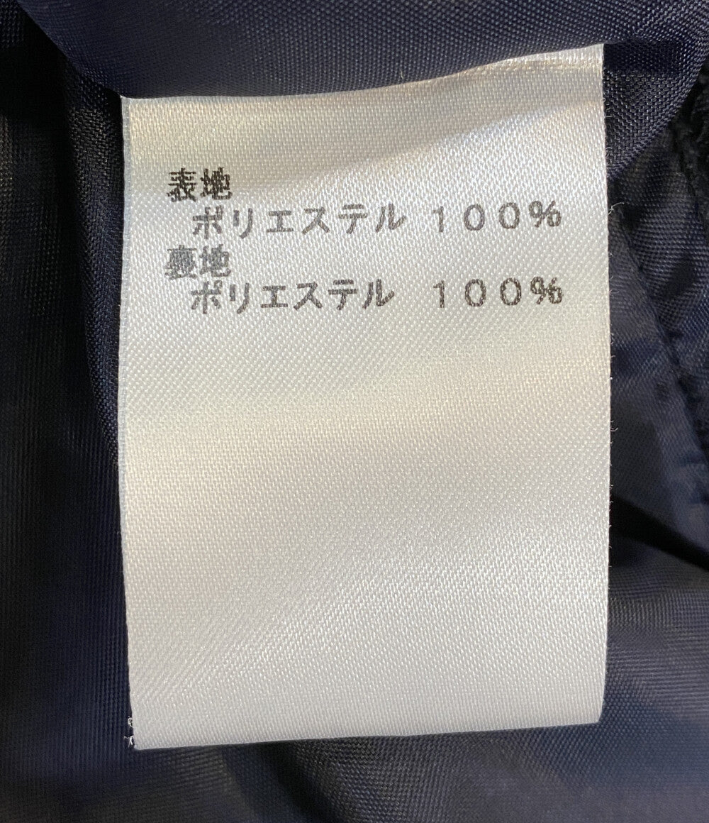 Leilian 半袖ワンピース ブラック チェックパープル レディース SIZE 9 レリアン