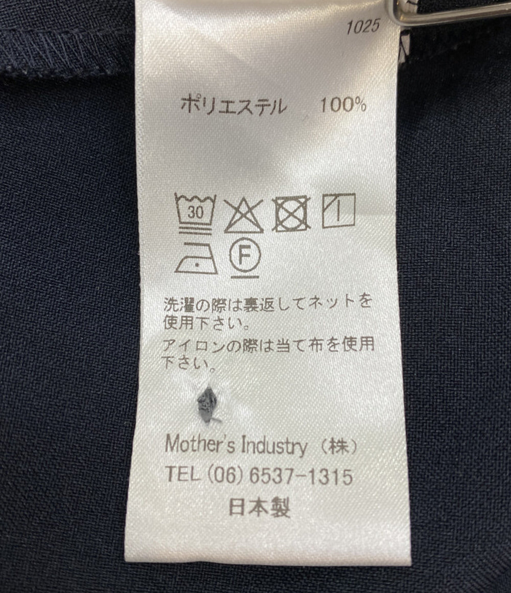 mizuiro ind スタンドカラーフレアジレノースリーブワンピース ネイビー レディース SIZE - ミズイロインド