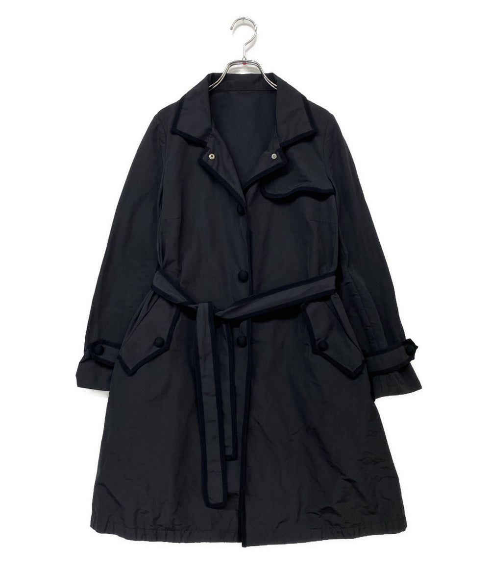 MONCLER コート ネイビー レディース SIZE - モンクレール