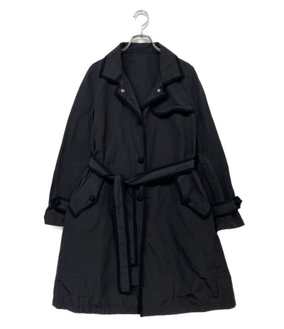 MONCLER コート ネイビー レディース SIZE - モンクレール