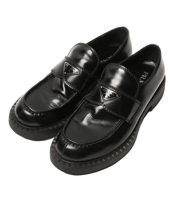 PRADA チョコレートブラッシュドレザーローファー 2DE127 メンズ SIZE 10 プラダ