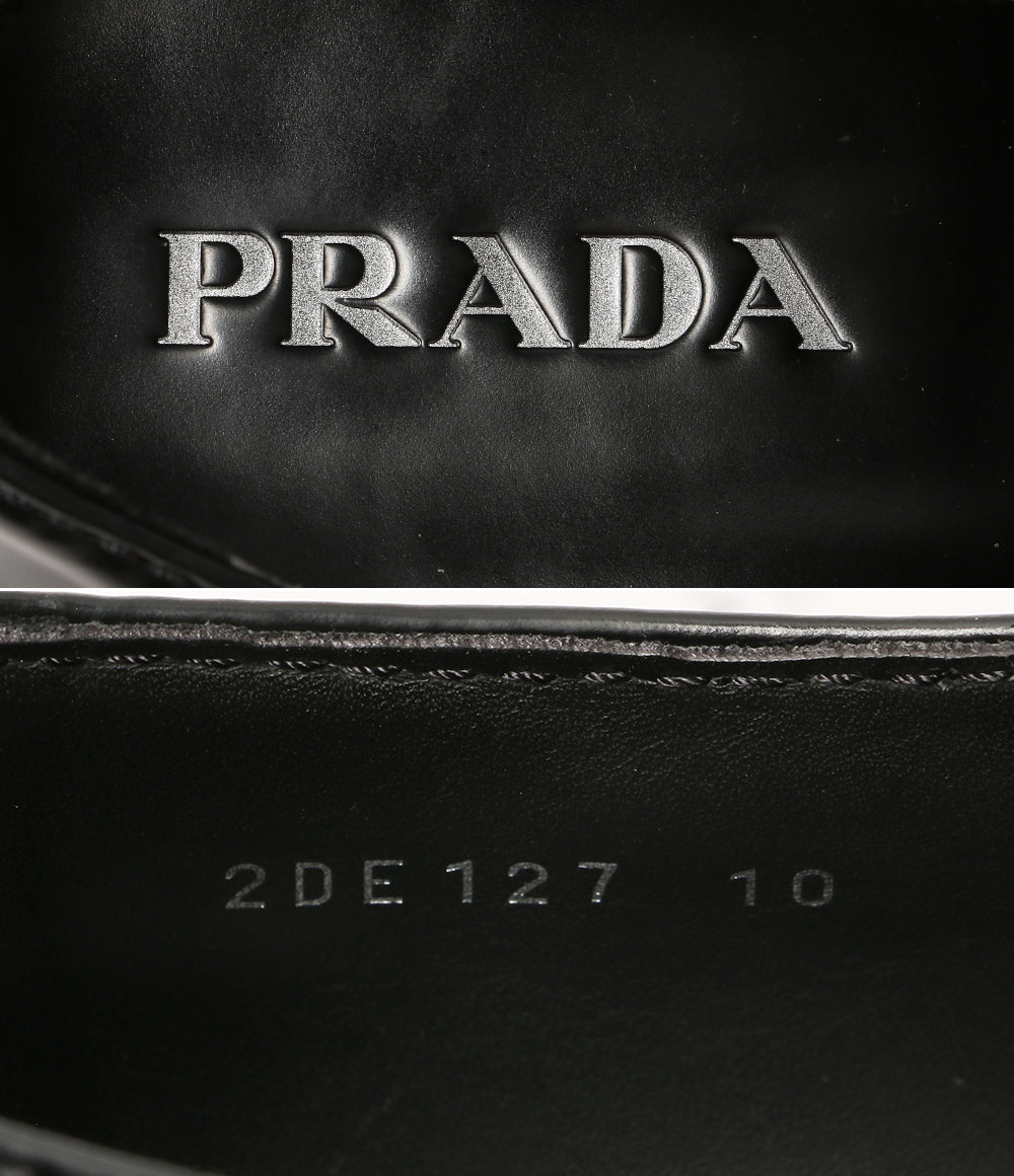 PRADA チョコレートブラッシュドレザーローファー 2DE127 メンズ SIZE 10 プラダ