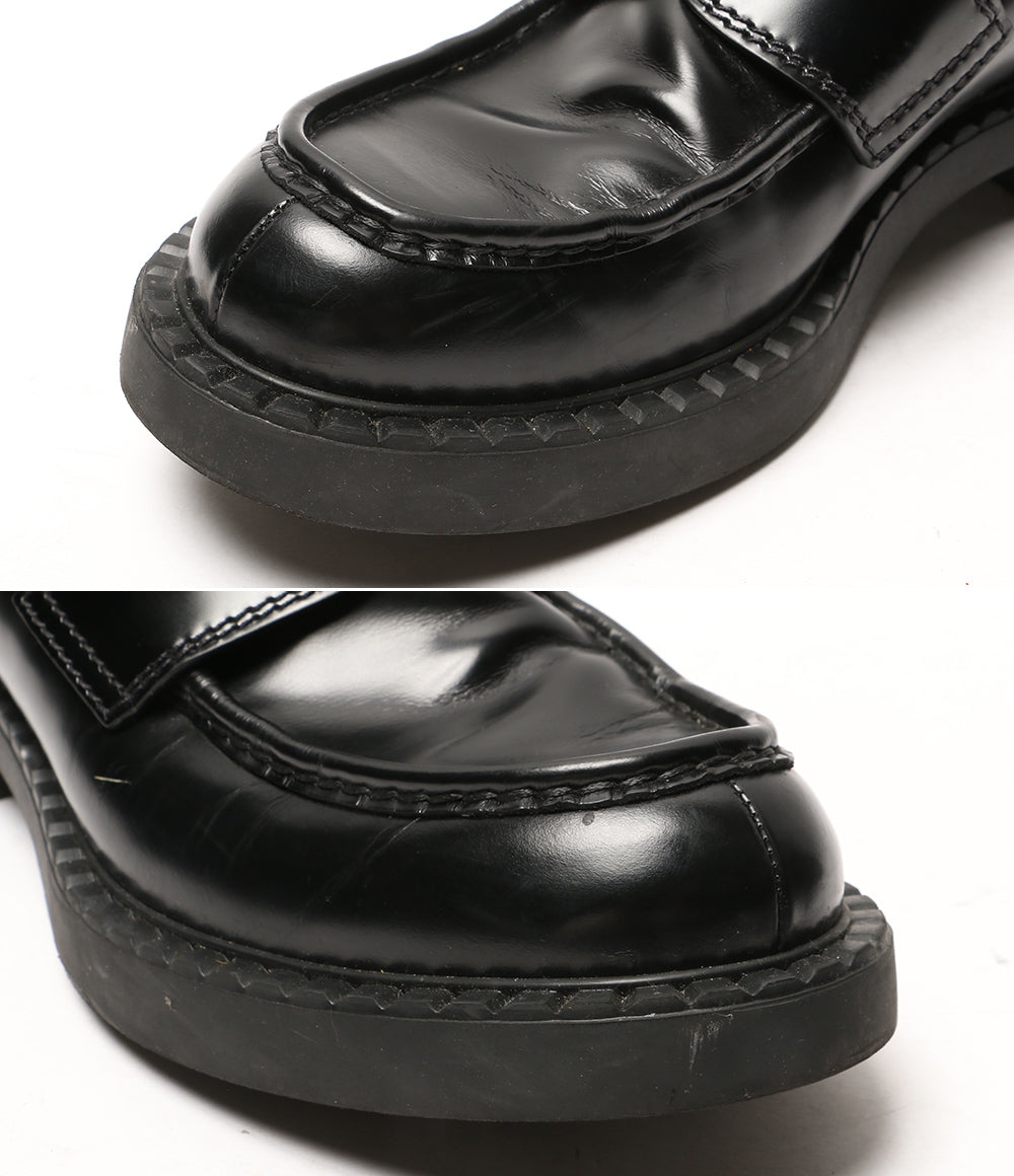 PRADA チョコレートブラッシュドレザーローファー 2DE127 メンズ SIZE