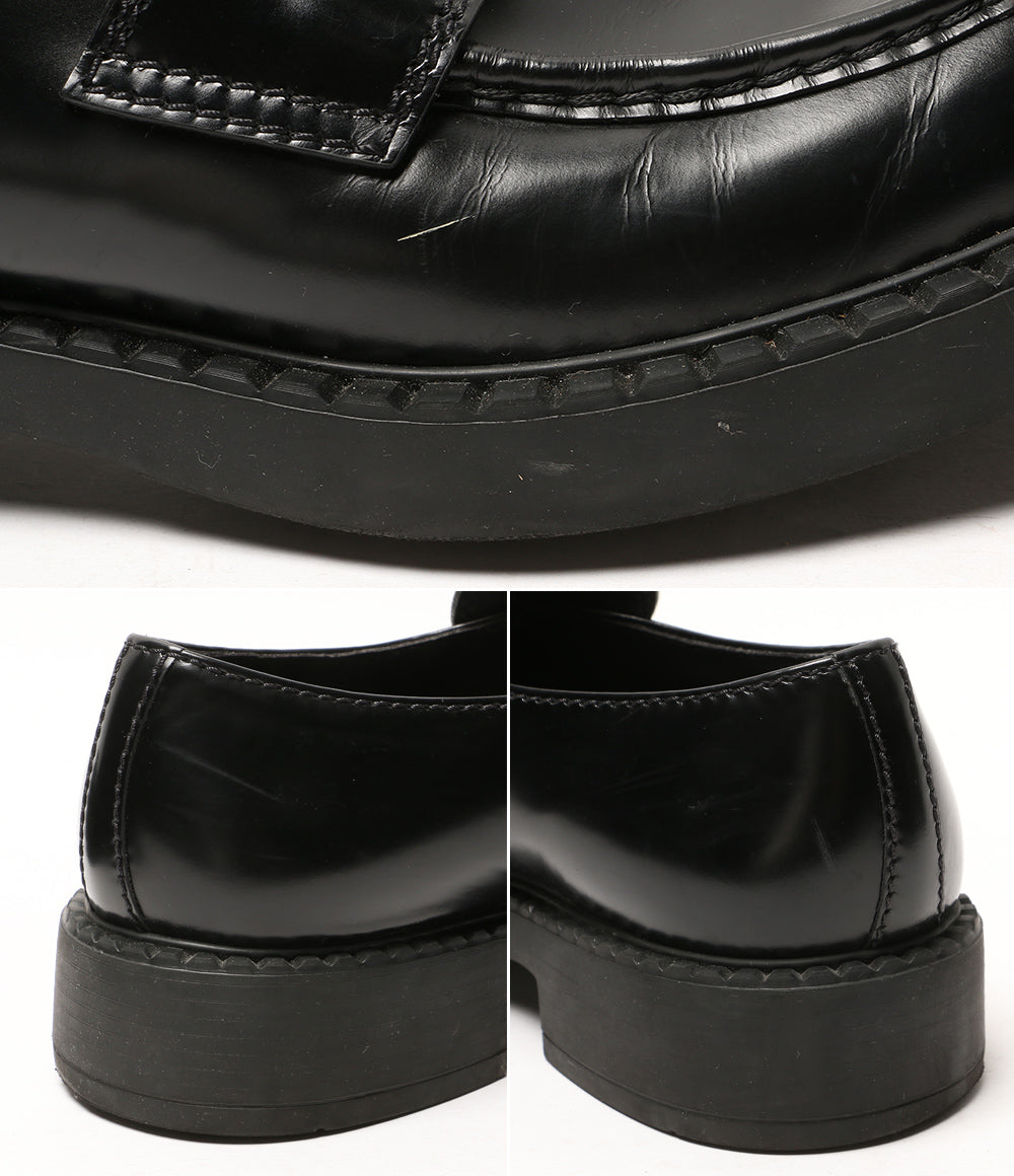 PRADA チョコレートブラッシュドレザーローファー 2DE127 メンズ SIZE 10 プラダ