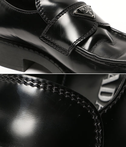 PRADA チョコレートブラッシュドレザーローファー 2DE127 メンズ SIZE 10 プラダ