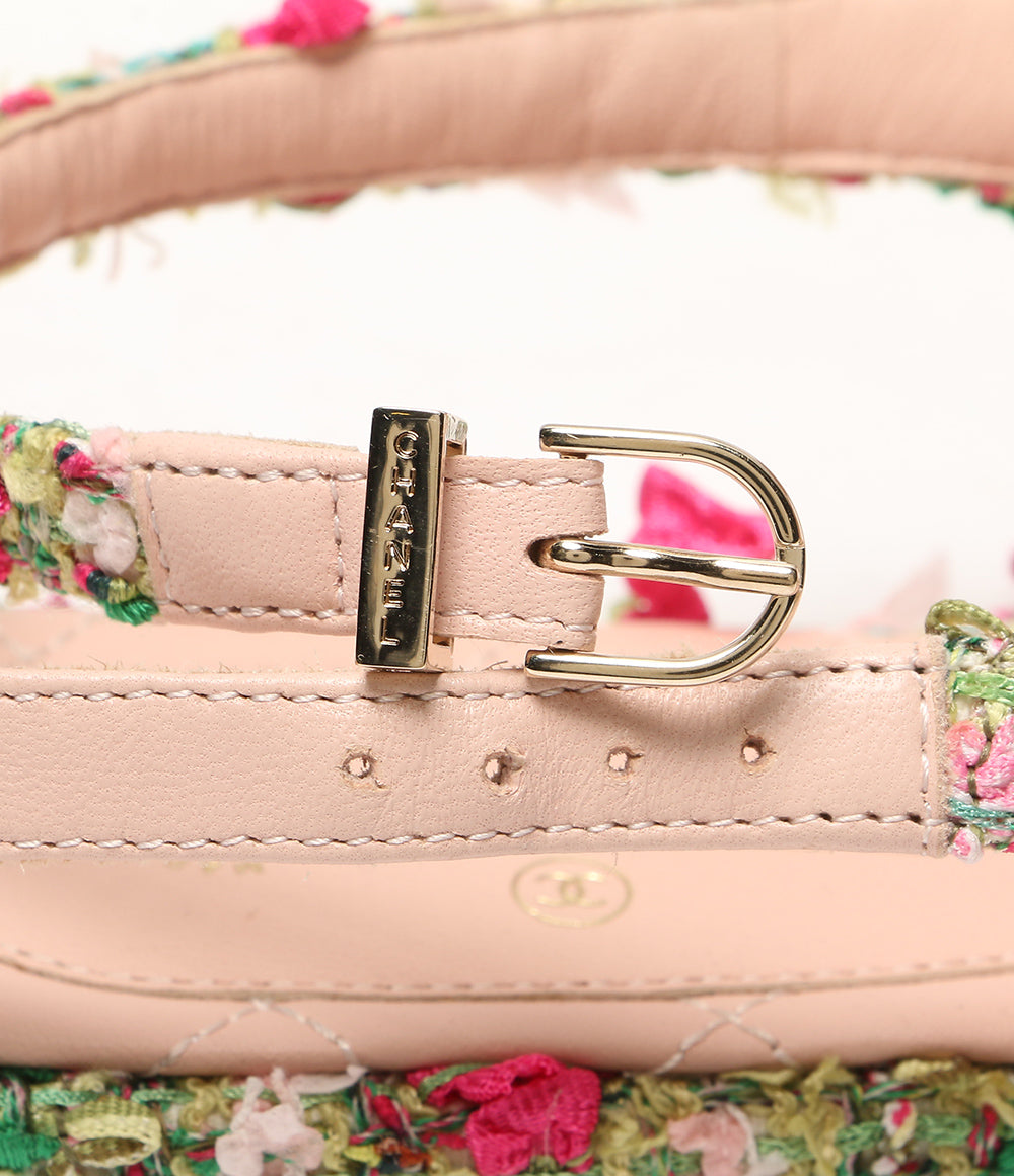 CHANEL ツイードサンダル ココマーク G36881 レディース SIZE 37.5C